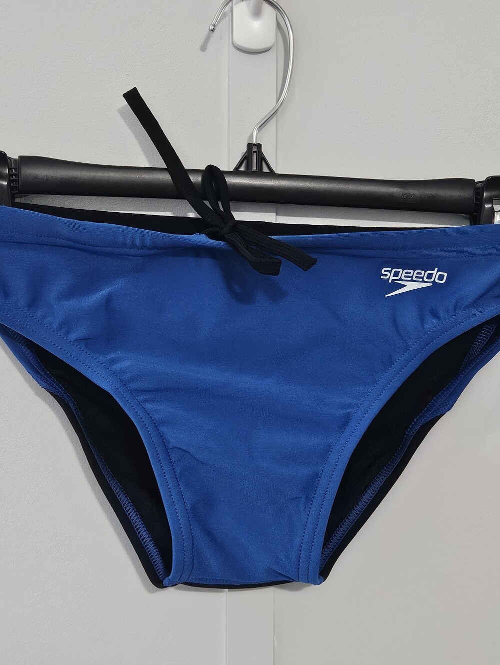 Speedo Endurance Size 28 Boys Mens Royal Blue Swim Trunks with Elastic Drawstrin